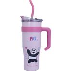 We Bare Bears Lisanslı Cidarlı Kulplu Çelik Matara (1.6 L) - Panda