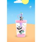 We Bare Bears Lisanslı Omuz Askılı Plastik Şişe (535ML) - Panda