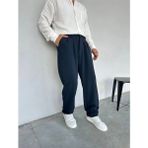 WE111 Baggy Kumaş Pantolon - Lacivert - XL
