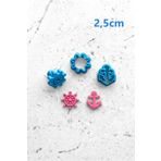 WE3D Dümen ve Çapa Polimer Kil Seramik Hamuru Kalıp Seti - 2,5cm