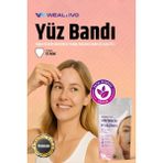 Wealtivo Yüz Germe Bandı 72'li Şeffaf Kırışıklık, Kaz Ayağı ve Mimik Çizgileri İçin Wrinkle Patch Seti