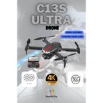 Wearfit Pro C13S ULTRA Wi-Fi Cam Drone 4K Kamera LED Işıklı Fırçasız Motorlu Drone Quadcopter İniş Kalkış