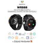 Wearfit Pro WR888 4G Lite Sim Kartlı Kameralı 32gb AI Destekli NFC GPS 1.54 İnç Yuvarlak Model Akıllı Saat