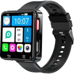 Wearfitpro WR668 4g Lite Sim Kartlı Btk Kayıtlı Gps Çift Kameralı 1200 Mah Yeni Nesil Gpt Destekli Akıllı Saat Siyah - 35 - 48 mm