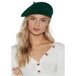 Wearflawless Fransız Ressam Bere Keçe Şapka yeşil Standart