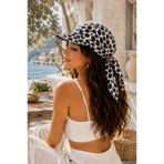 Wearflawless Kadın Safari Bağlamalı Siperli Saç Bandanası, Vizör Şapka, Trend YazlıkPlaj Bandanası