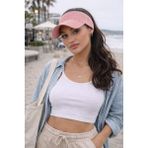 Wearflawless Kadın Vizör Şapka, Yazlık Spor Üstü Açık Esnek Şapka, Plaj Şapkası, Tenis Şapkası,trend Yazlık Şapka - Standart - Pembe