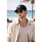 Wearflawless Unisex Ny Nakışlı Ayarlanabilir Şapka, Baseball Şapka, Kadın Şapka, Erkek Şapka - Standart - Siyah