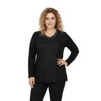 Wearon Kadın Siyah V Yaka Taşlı Bluz BGL-ST05149