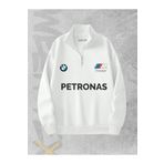 WEARTEX Yarım Fermuarlı 3 İplik BMW Petronas Baskılı Sweatshirt