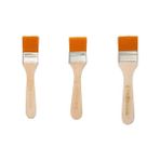 Weather Forecast 3 Adet 4-5-6 No Yağlı Akrilik Goaj Boya Fırçası Takımı Naylon Fırça Seti CIN674 - Light Brown