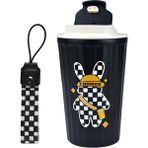 Weather Forecast CIN483SY Mug 316 L Çelik Siyah Tavşan Figür 400 ml Kahve El Termos