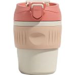 Weather Forecast CIN846PM Mug 316 L Çelik Pembe 350 ml Pipetli Soğuk Sıcak Kahve El Termos