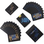Weather Forecast Siyah Gold Iskambil Kağıdı Plastik Su Geçirmez Oyun Kağıdı CIN953SR