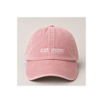 WeavedCo "Cat Mom" (Kedi Annesi) Minimal Nakışlı Vintage Yıkamalı Beyzbol Şapkası