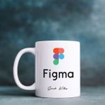 Web Tasarımcıya Hediye / Figma Tasarımlı Isme Özel Kupa - Beyaz