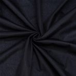 WEBEEDY 2 Yard Siyah Kadife Kumaş 160 cm Genişliğinde Yumuşak Esnek Kadife Kumaş Giyim ve Dikiş İşleri için Süs Kumaşı Döşemelik Kıyafet Kostüm Runner Masa Örtüsü