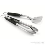 Weber 2'li set - Mangal Maşası ve Mangal Spatulası, Paslanmaz Çelik