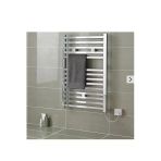 WEBER 500X800 TERMOSTATLI ELEKTRİKLİ KROM KARE DİZAYN İNGİLİZ MODEL HAVLUPAN RADYATOR ISITICI
