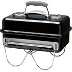 Weber Go-Anywhere/Taşınabilir Kömür Mangal, Katlanabilir Ayaklar, Kamp Piknik Için Kompakt Tasarım, Dayanıklı Kaplama, Hava Akışı Kontrolü, Pişirme Yüzeyi, 42 X 26 Cm, Siyah