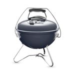 Weber Smokey Joe Premium kömür mangalı, Ø 37 cm ızgara yüzeyi, pratik taşıma saplı, porselen emaye kapak ve kazan – Slate Blue (1126804)
