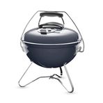 Weber Smokey Joe Premium Kömür Mangalı, Ø 37 cm Izgara Yüzeyi, Taşınabilir Barbekü Mangalı, Pratik Taşıma Saplı, Porselen Emaye Kapak ve Kazan – Ardıç Mavisi