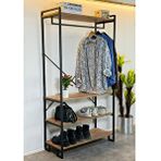 Weblonya Açık Gardrop Raf Çok Amaçlı Dolap Gardolap 6069 Kahverengi