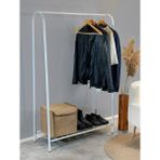 Weblonya Ayakkabılıklı Askı Konfeksiyon Askısı Metal Askılık Açık Dolap 5061 - Beyaz
