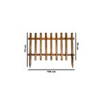 Weblonya-Bahçe Çiti Büyük Boy Ahşap Çit 100 Cm 2171