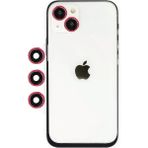 WebMediCode Iphone 14 Shine Kamera Lens - Kırmızı