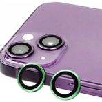 WebMediCode Iphone 15 Raze Metal Kamera Lens - Yeşil