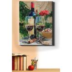 WebStyle Şarap Kadehleri Sayılarla Boyama Seti Tuval Seti Fırça Boya Dahil (Kasnaklı) Hobi - 40 x 50 cm