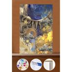 WebStyle Sayılarla Boyama Seti Çerçeveli Kasnaklı Güneş ve Yıldız 50X65 cm