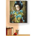WebStyle Sayılarla Boyama Seti Kasnaklı Japon Kadının Perileri 90 x 110 cm