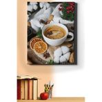 WebStyle Sayılarla Boyama Seti Kasnaklı Kahve Keyfi 60 x 75 cm
