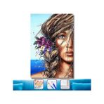 WebStyle Sayılarla Boyama Seti Kasnaklı Yaz Çiçekleri 50 x 65 cm