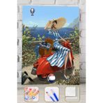 WebStyle Sayılarla Boyama Seti Kasnaklı Yaz Tatilim 40 x 50 cm