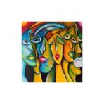 WebStyle Sayılarla Boyama Seti Kasnaklı Yüzler 50 x 65 cm