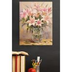 WebStyle Sayılarla Boyama Seti Kasnaklı Zarif Zambak 50 x 65 cm