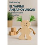 websunday Ahşap Doğal El Yapımı Oyuncak Bebek