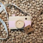 Websunday Ahşap Oyuncak Hediyelik Fotoğraf Makinesi - Bebek Pembesi