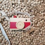 Websunday Ahşap Oyuncak Hediyelik Fotoğraf Makinesi - Kırmızı