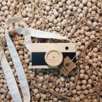 Websunday Ahşap Oyuncak Hediyelik Fotoğraf Makinesi - Siyah
