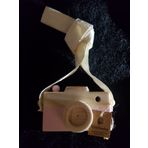 websunday Dekoratif Fotoğraf Makinesi, Bebek Çocuk Boyun Asılı Fotoğraflı Sahne Kamera Oyuncak, Halatlı Sevimli Ahşap Kamera Oyuncaklar Çocuk Odası için Asılı Dekorasyon Kız Erkek Hediyelik Oyuncak (Bebek Pembesi)
