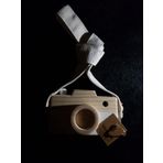 websunday Dekoratif Fotoğraf Makinesi, Bebek Çocuk Boyun Asılı Fotoğraflı Sahne Kamera Oyuncak, Halatlı Sevimli Ahşap Kamera Oyuncaklar Çocuk Odası için Asılı Dekorasyon Kız Erkek Hediyelik Oyuncak (Beyaz)