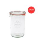 Weck 1000 ml Mold Cam Saklama Kavanoz Seti (2 Adet)