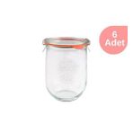 Weck 1062 ml Lale Cam Kavanoz Seti (6 Adet)