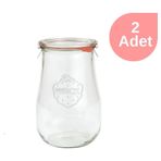 Weck 1750 Ml Cam Kavanoz Lale Serisi 2 Adet