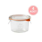 Weck 200 ML Cam Saklama Kavanozu 4 Adet