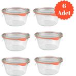 Weck 290 ml Kısa Cam Kavanoz Seti (6 Adet)